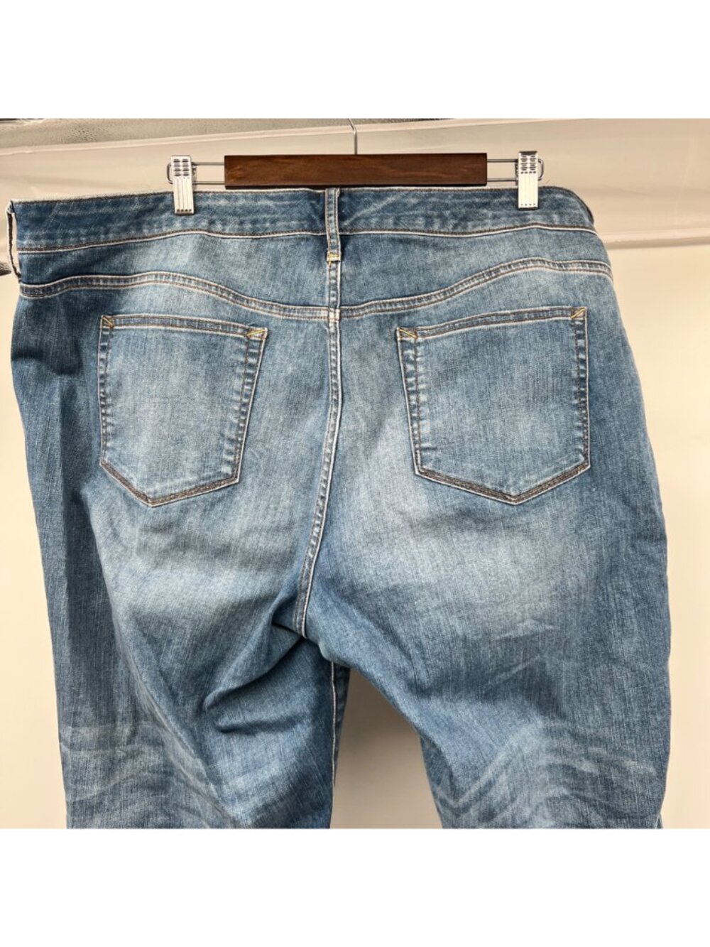 Boutique Womens Ankle Jeans Distressed High Rise Blue Size 22W - Picture 4 of 8